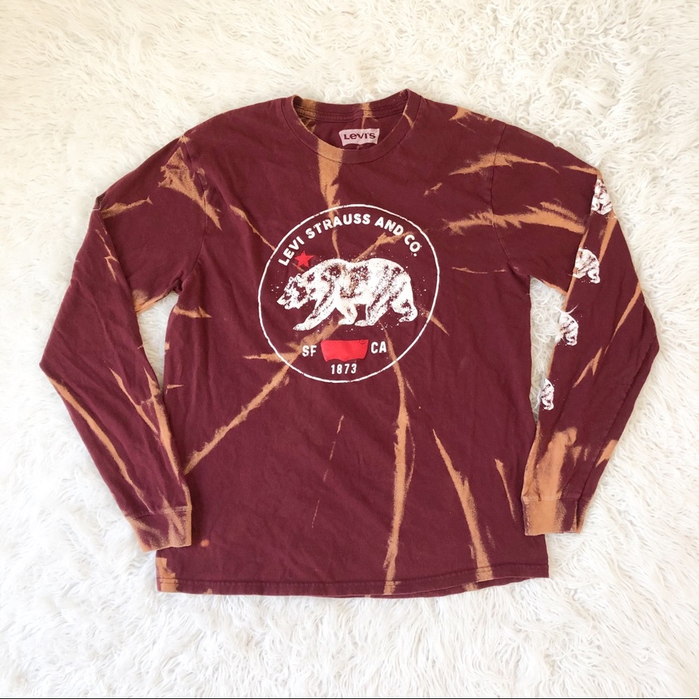 CUSTOM Levi’s Bleach Dye Long Sleeve - S